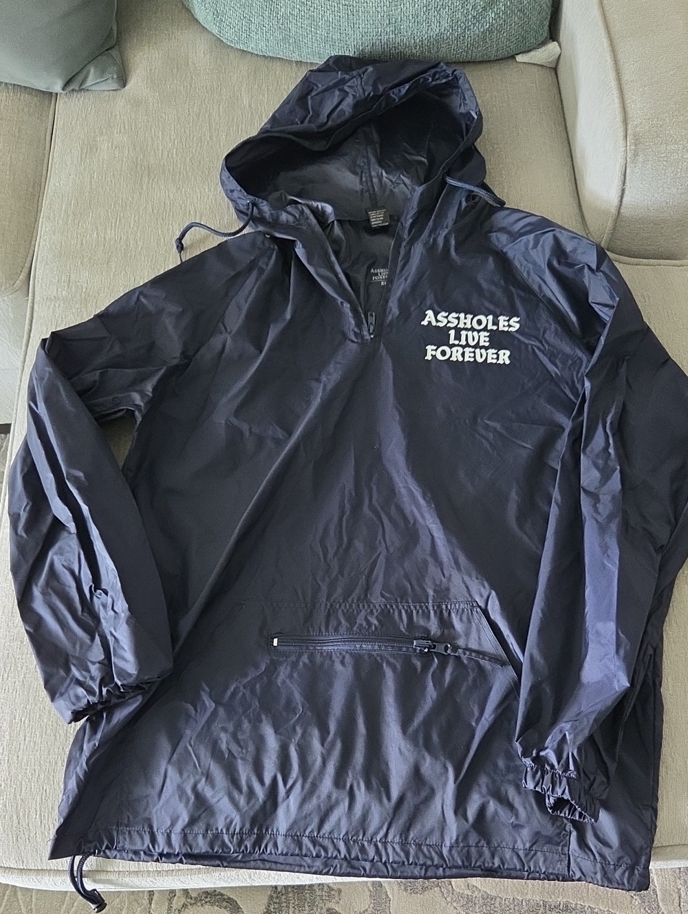 Assholes Live Forever Navy Jacket